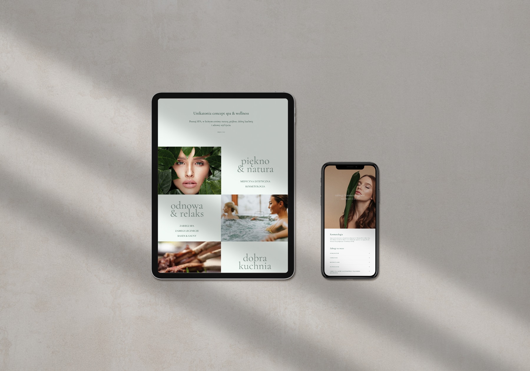 website design for a SPA